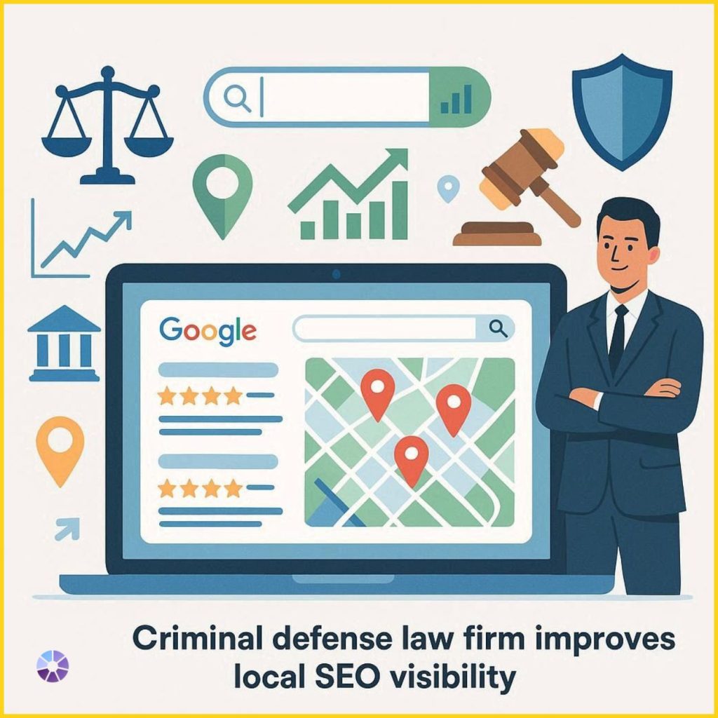 Local SEO strategies for criminal defense lawyers improving Google Maps ranking and attracting high-intent legal clients