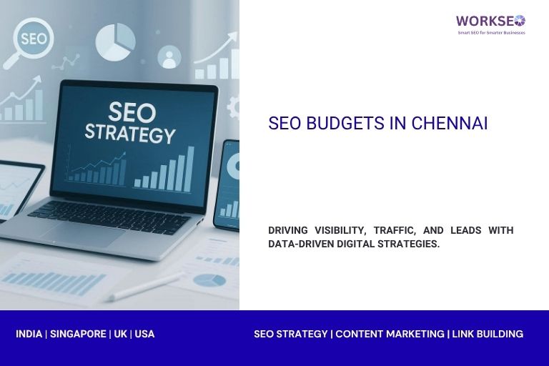 a image with text SEO Budgets in Chennai